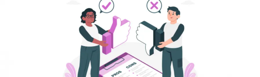 Pros cons er web larger