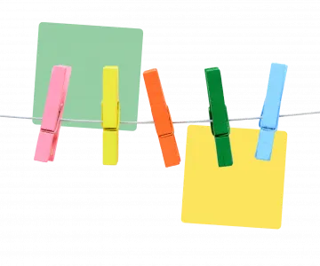 colorful wooden clothespin